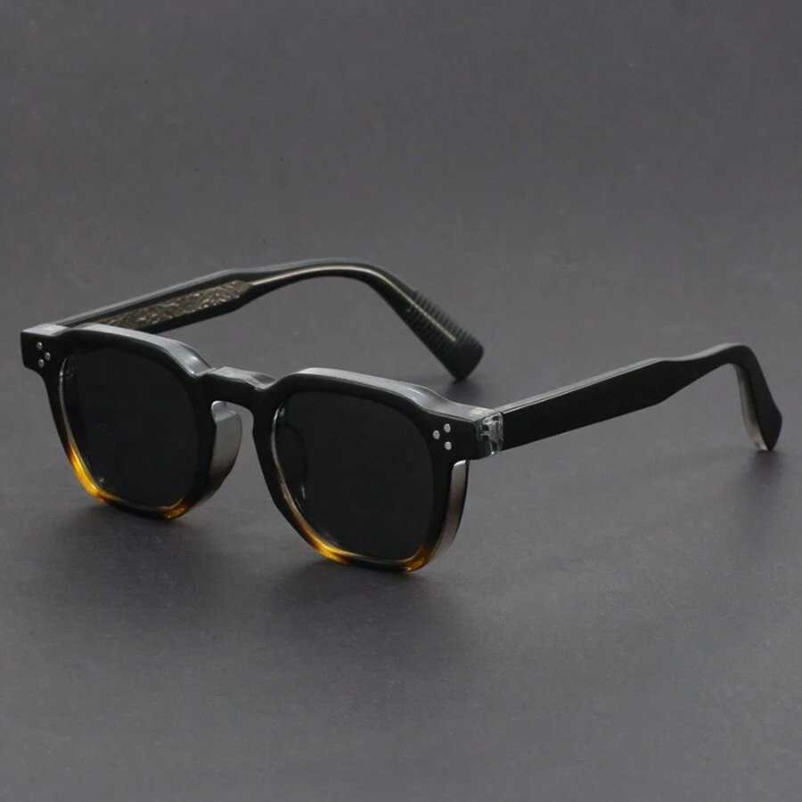 1 buc ochelari retro Boho pentru alpinism, pescuit, alergare - ramă poligonală cu ramă completă și lentile PC - ochelari decorativi de înaltă calitate pentru călătorii în aer liber, pentru vacanță de vară la plajă, în aer liber, călătorii