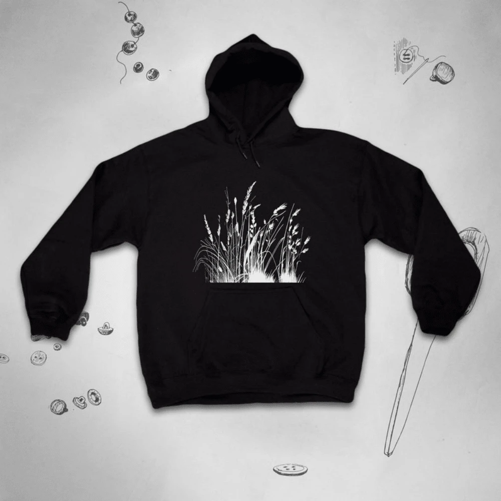 Nature Hoodie For Men Women Graphic Design Aesthetic Wild Meadow Garden Grass Cute Herbs Unisex Swea