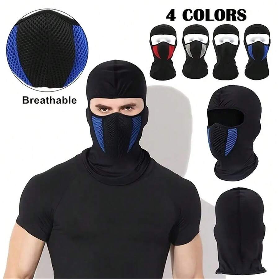 1pc Summer Outdoor Cycling Hat Balaclava Dust-Proof Cap Full Face Breathable Sun Mask Bicycle Cap Mask Outdoor Sports Fishing Cap