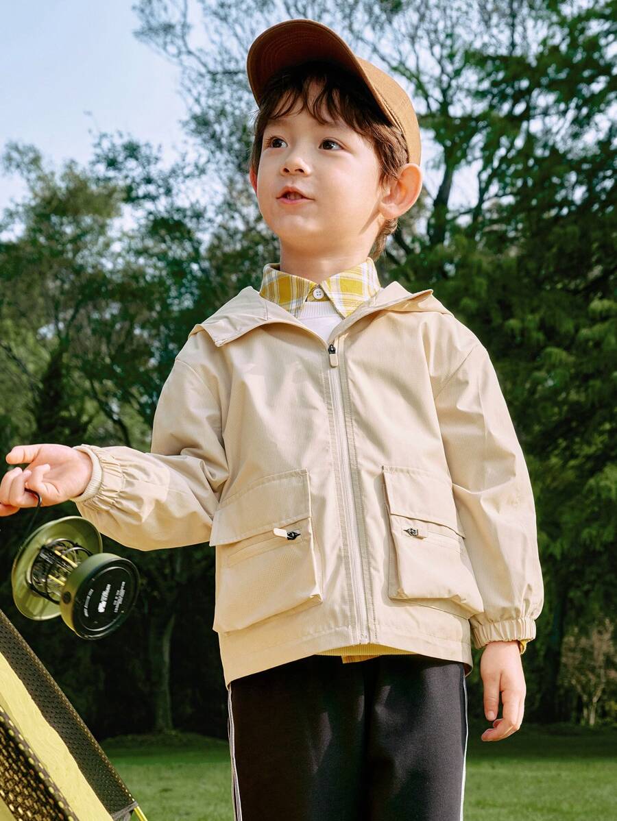Balabala Kids' Protective Jacket, Color-Block Spring Coat