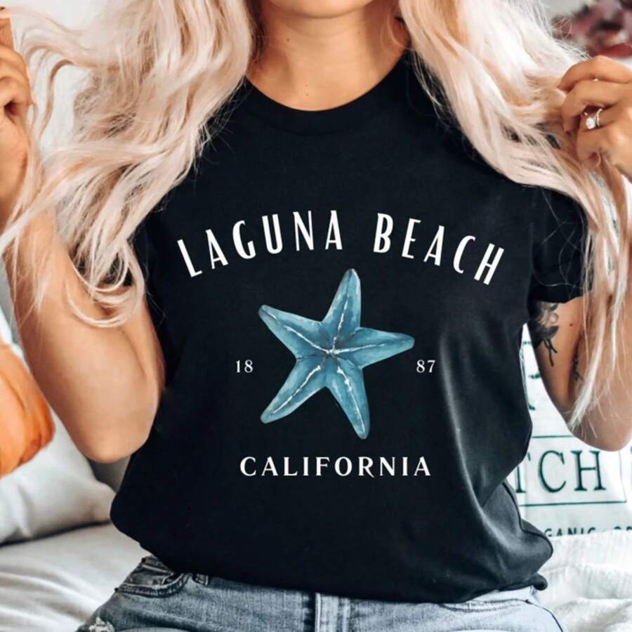 Laguna Beach T Shirt,Laguna Beach Swim Coverup, Laguna Beach California Tshirt, Unisex Crewneck T Shirt
