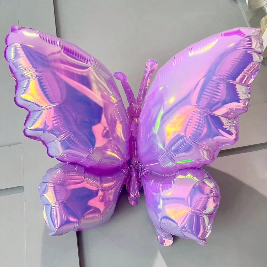 1/3pcs Purple Butterfly Colorful Foil Balloons, Perfect For Birthday Parties, Purple Butterfly Themes, Weddings, Bridal Showers, Shower Parties, Butterfly Backdrops, Home Party Decorations