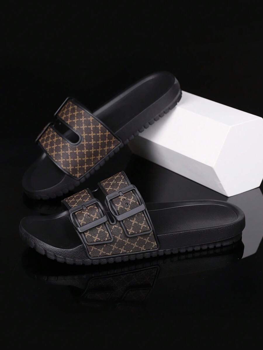 Summer Large Size 39-47 Men's Slippers Outdoor Comfortable Men's Casual Shoes Lightweight Anti Slip Home Slippers Wear-Resistant Breathable Men's Sandals Outdoor Daily Wear Men's Shoes(Asymmetric Pattern)
