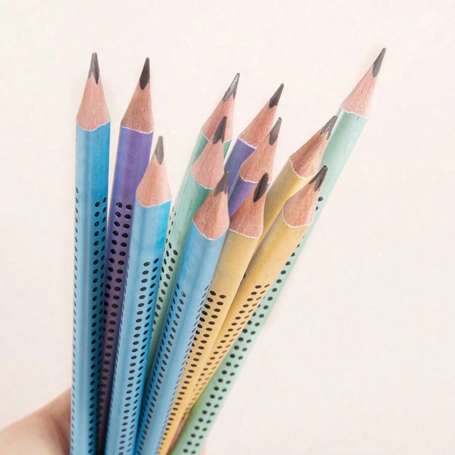 12pcs HB Pencils Set,With Sharpener Writing Pencil Study Practice Pre-Cut,Black, With Eraser Heads, HB Soft, Suitable For Office Use As Drawing, Writing, And Stationery Pencils - Includes A Pencil Sharpener Bonus,Back To School