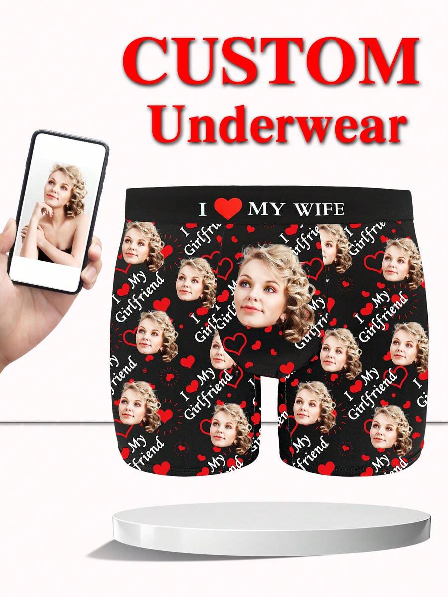 Custom Face Boxers For Men, Personalized Photo Underwear, Custom Face Boxer Briefs, Personalized Boxers For Husband, Custom Face Underwear, Custom Funny Faces Boxers Briefs, Anniversary Gift, Valentine Gift, Birthday Gift, Wedding Gift, Best Friend Gift, Gift For Boyfriend, Gift For Husband, Gift For Him