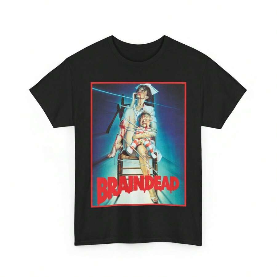 Peter Jackson Dead Alive Braindead Fitted T Shirt Unisex Heavy Cotton Tee