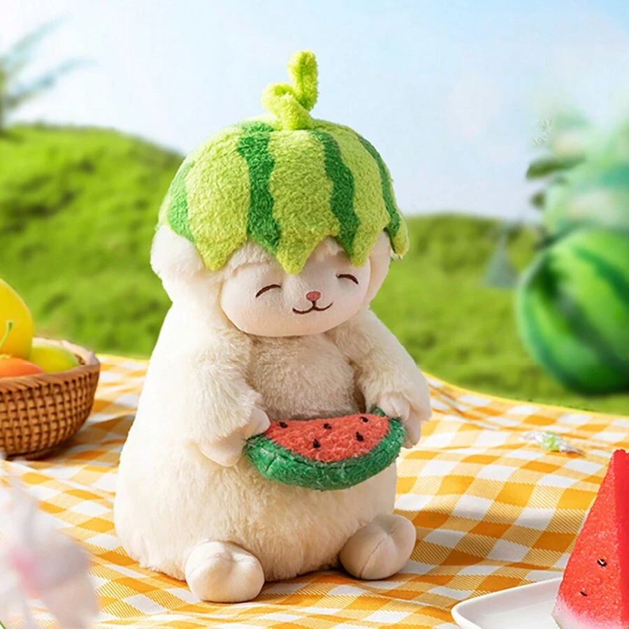 Miniso Sheep Baa Series - Adorable Fruit-Themed Standing Plush Lambs(1 PC)