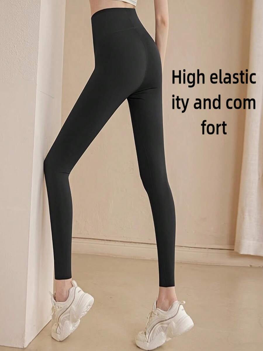 1PC Sports Yoga Belt 9/10 Length Yoga Pants With Suitable For Fitness, Exercise, Outdoor
