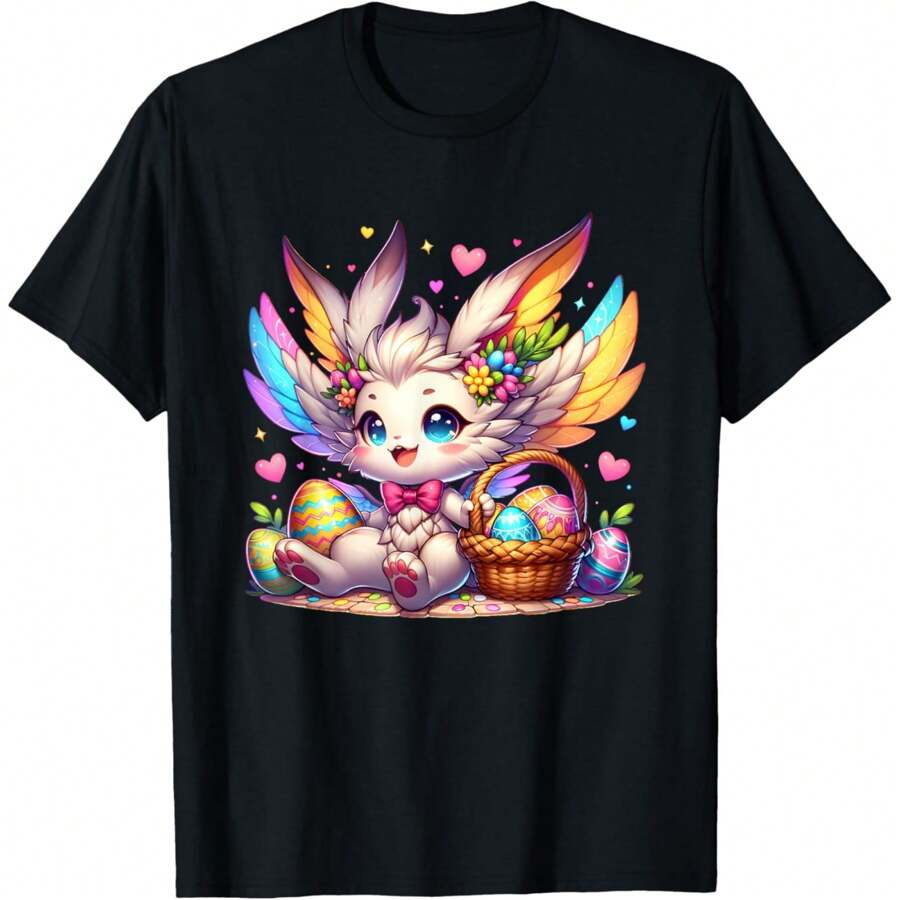 Easter Axolotl Bunny Ears Eggs T-Shirt