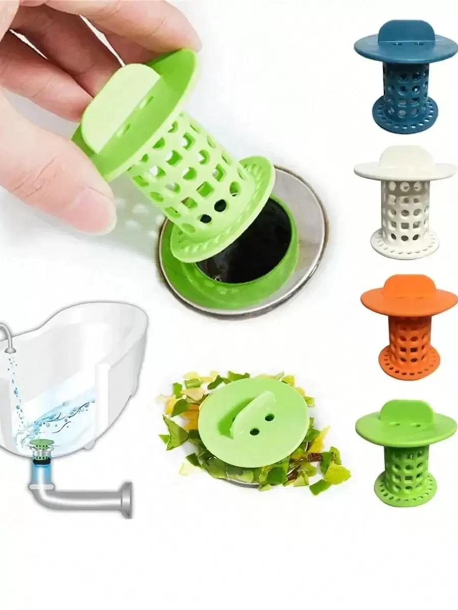 1PC Bathroom Drain Hair Catcher, Sink Strainer Filter, Tub Shower Drain Protector, Sink Drain Strainer, Hair Filter Collector For Shower And Bathtub, Shower Hair Stopper, Bathroom Accessories Home Bathroom Decor Fall Decor Back To School