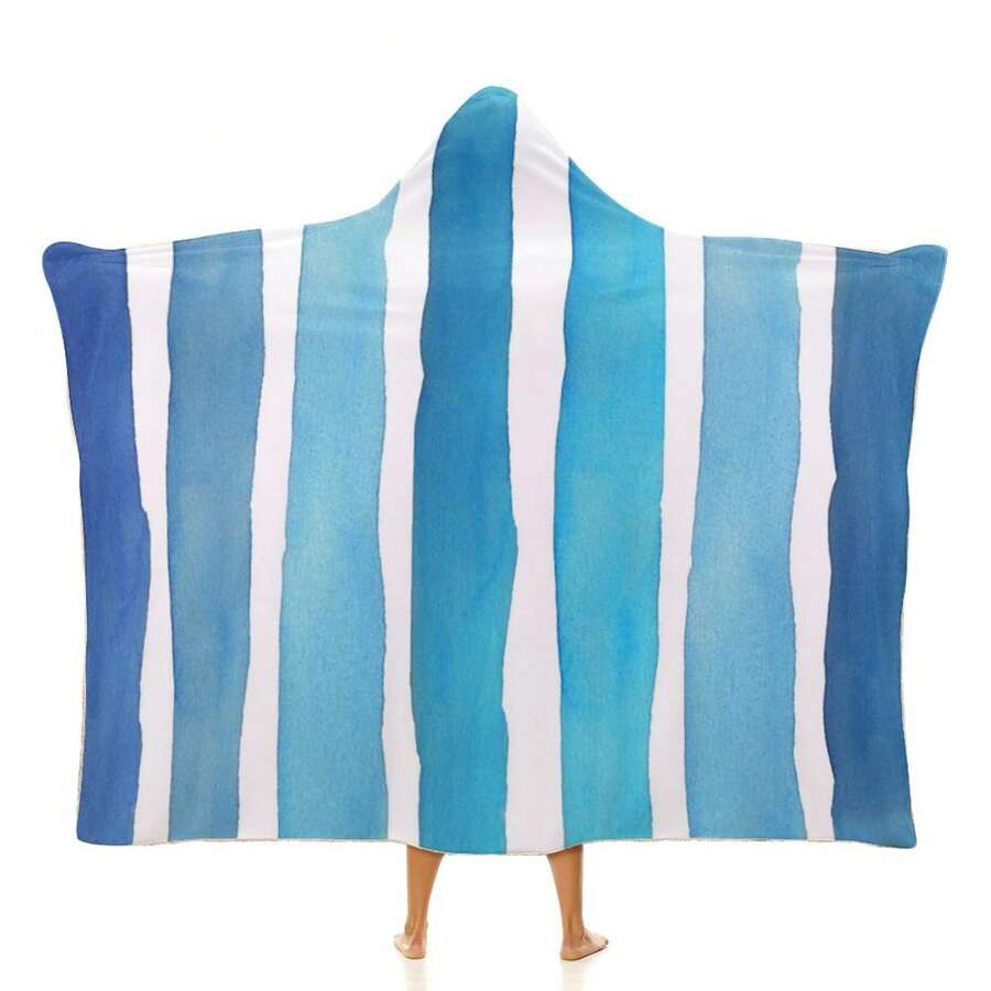 1pc Colorful Printed Hooded Beach Towel, Soft Quick Dry Anti-Sand Travel Blanket, Super Absorbent Lightweight Beach Poncho Towel Made Of Microfiber, Perfect For Beach, Travel, Gift For Family, Friends, Mother's Day Flowers, Personalized Gifts For Mom, Last Minute Gifts, Mother's Day Ideas, Mothering Sunday Gifts, Handmade Cards For Mum, Best Mother's Day Gifts Under $50