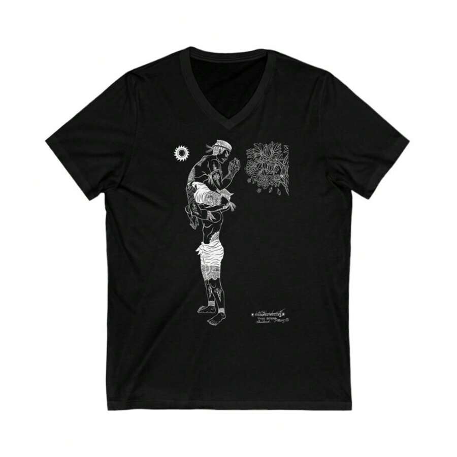Thai Boxing By Printed On Unisex Jersey Short Sleeve Tee.You Will Get UniqueThai Design,Thaitradition Art.Gift For You And Your Loved99