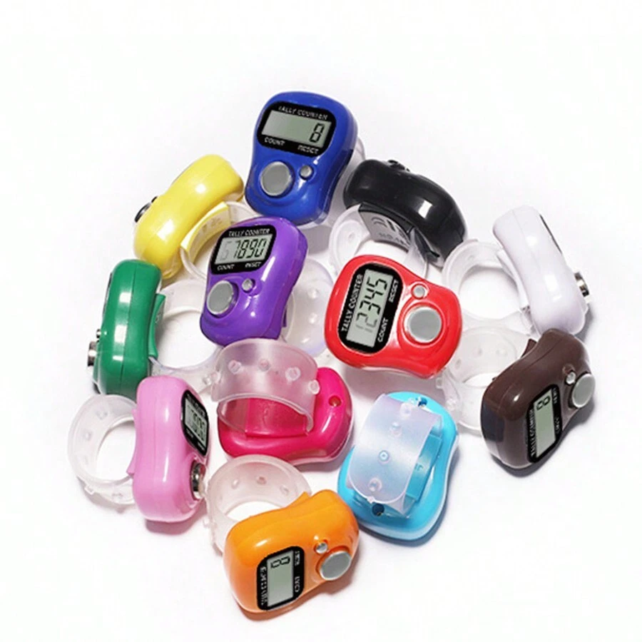 1pc-5pcs-7pcs Resettable 5-Digit LCD Electronic Counter With Digital Display, Small Finger Counter For Sports Training