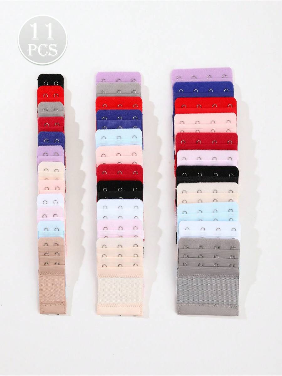 11pcs 2hooks/3hooks/4hooks Elongation Of Elasticity Bra Extension Buckle, Bra Extender Hook, Underwear Accessory