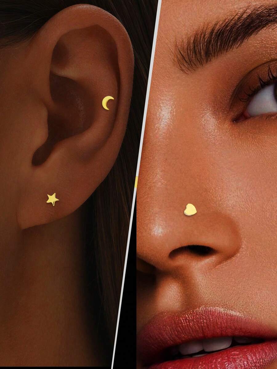 Single One S925 Sterling Zilveren Puncture Oorbel & Neuspiercing, Cadeau Voor Beste Vrouwen Meisjes Dagelijkse Verkleedcadeau Voor Moeder, Zussen, Vriendin Cadeau