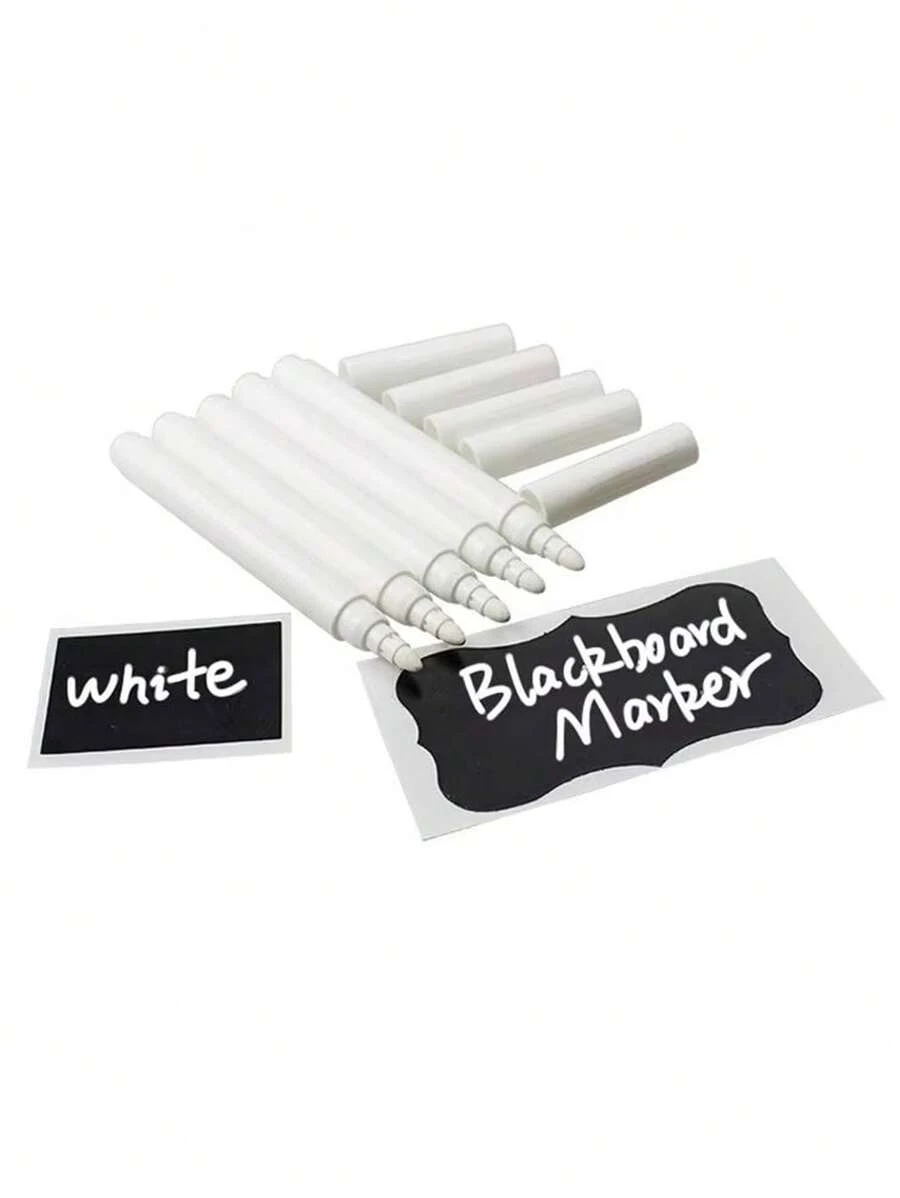 3pcs/5pcs/12pcsWhite Liquid Chalk Erasable Pen Marker For Glass Windows Electronic Blackboard Chalkboard Window Back To School