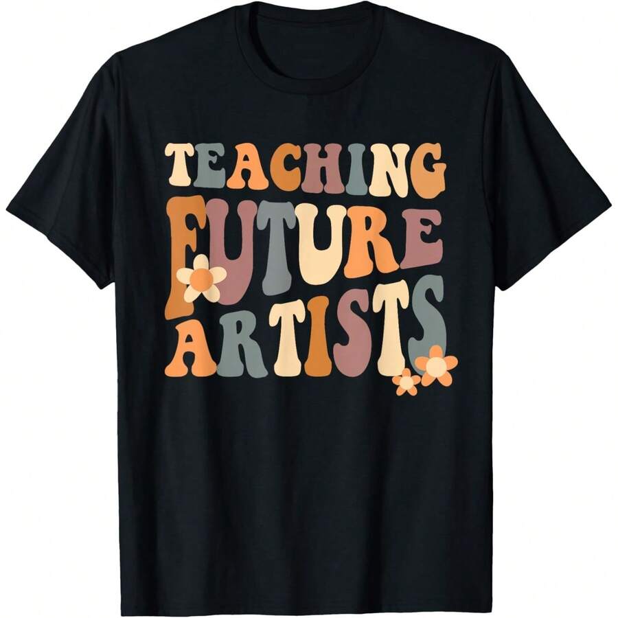 Teaching Future Artists Retro Teacher Students Women T-Shirt