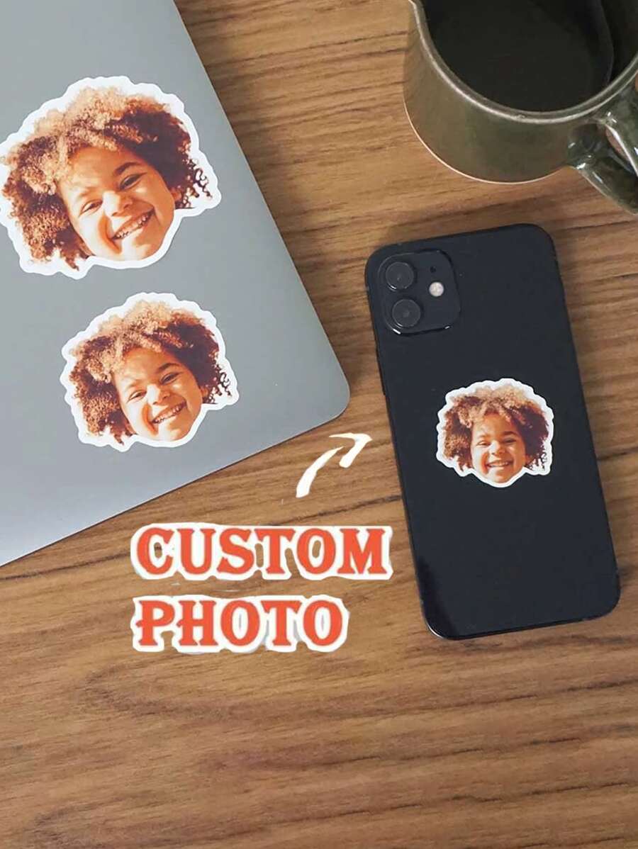 Custom Face Stickers, Vinyl Photo Stickers, Personalised Stickers, Custom Pet Stickers, Laptop Decal, Laptop Stickers, Phone Stickers