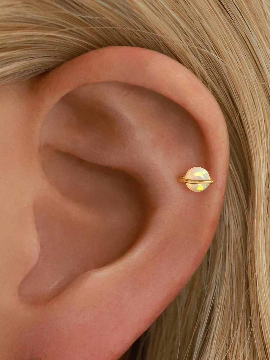 IN Z 1 Piece Of 925 Sterling Silver Australian Earrings | Hypoallergenic Earrings | Male And Female Earrings