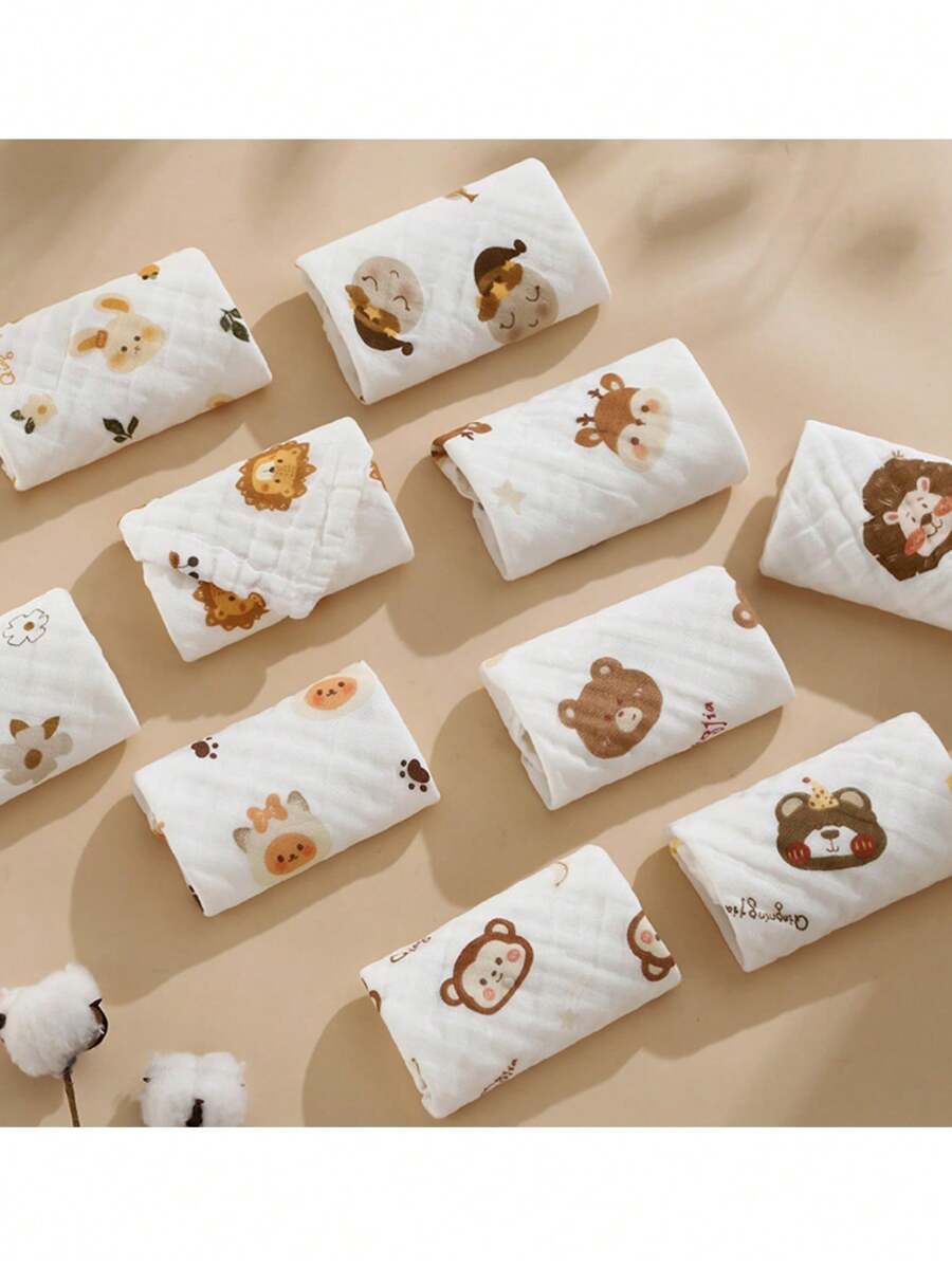 2pcs Soft Absorbent Washcloth, Face Towel, Small Handkerchief Summer,Holiday