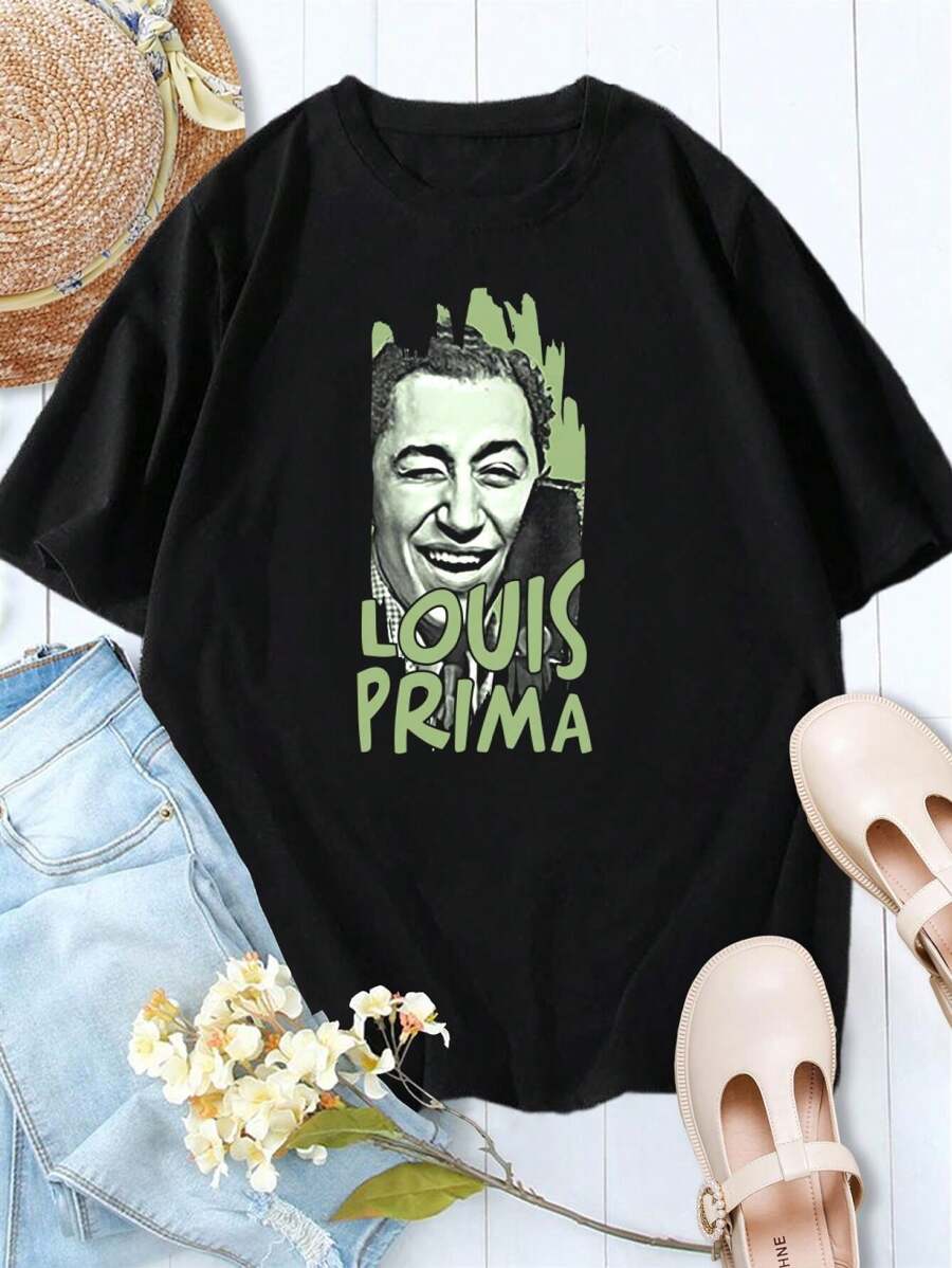 Women's Buona Sera Louis Prima T-Shirt - Vintage Retro Jazz Music Tee