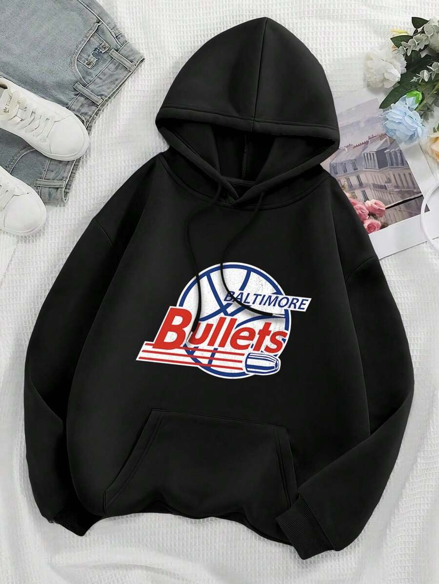 Women's Baltimore Bullets Basketball Sweatshirt - Vintage Defunct Team Apparel