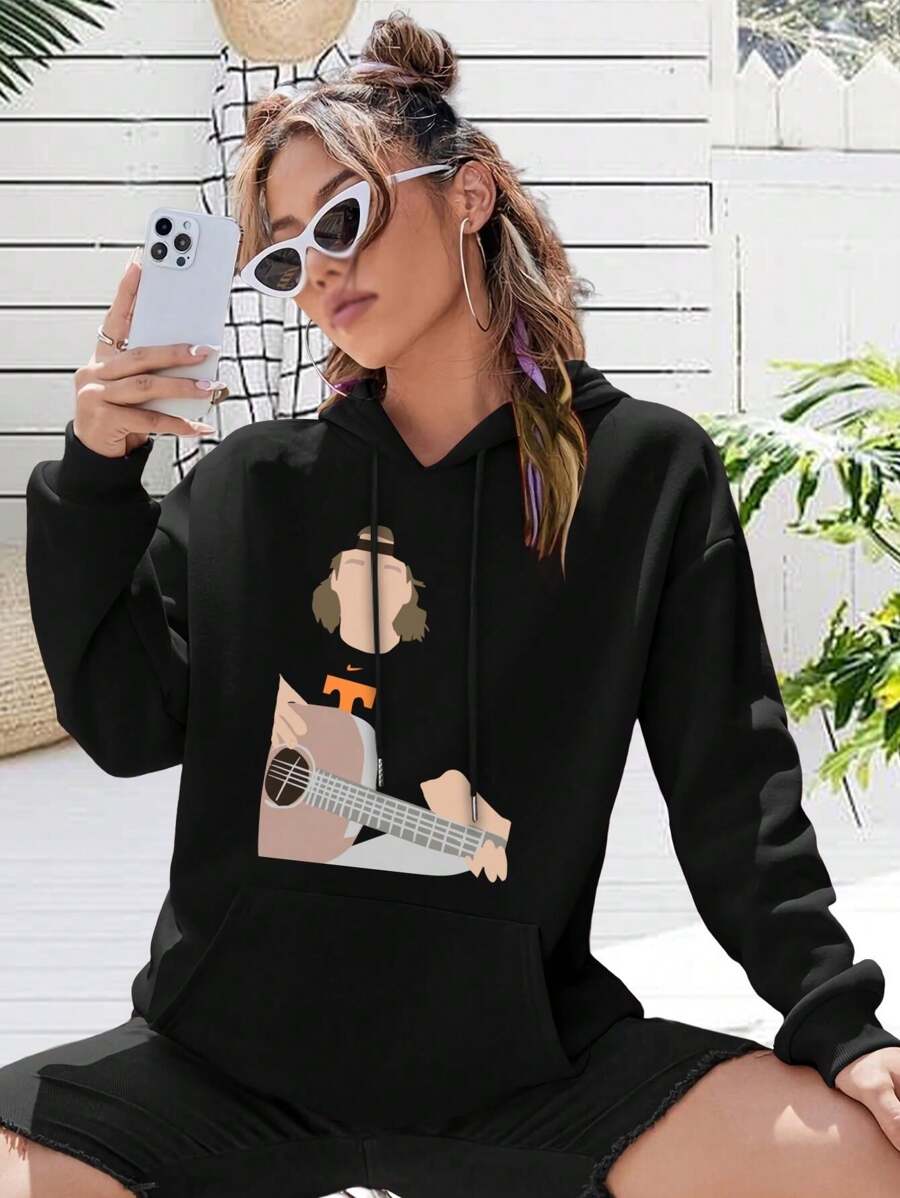 Women's Wallen Guitar Sweatshirt T-Shirt Music Fan Apparel