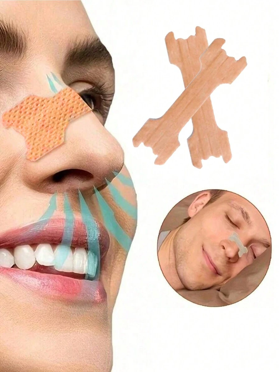 20 PIEZAS/30 PIEZAS/50 PIEZAS Parche nasal anticronquido que ayuda a la respiración, reduce el ronquido, mejora el sueño, facilita la respiración, parche auxiliar de corrección anticronquido, parche para el sueño de alta calidad, facilita la respiración y ayuda a dormir
