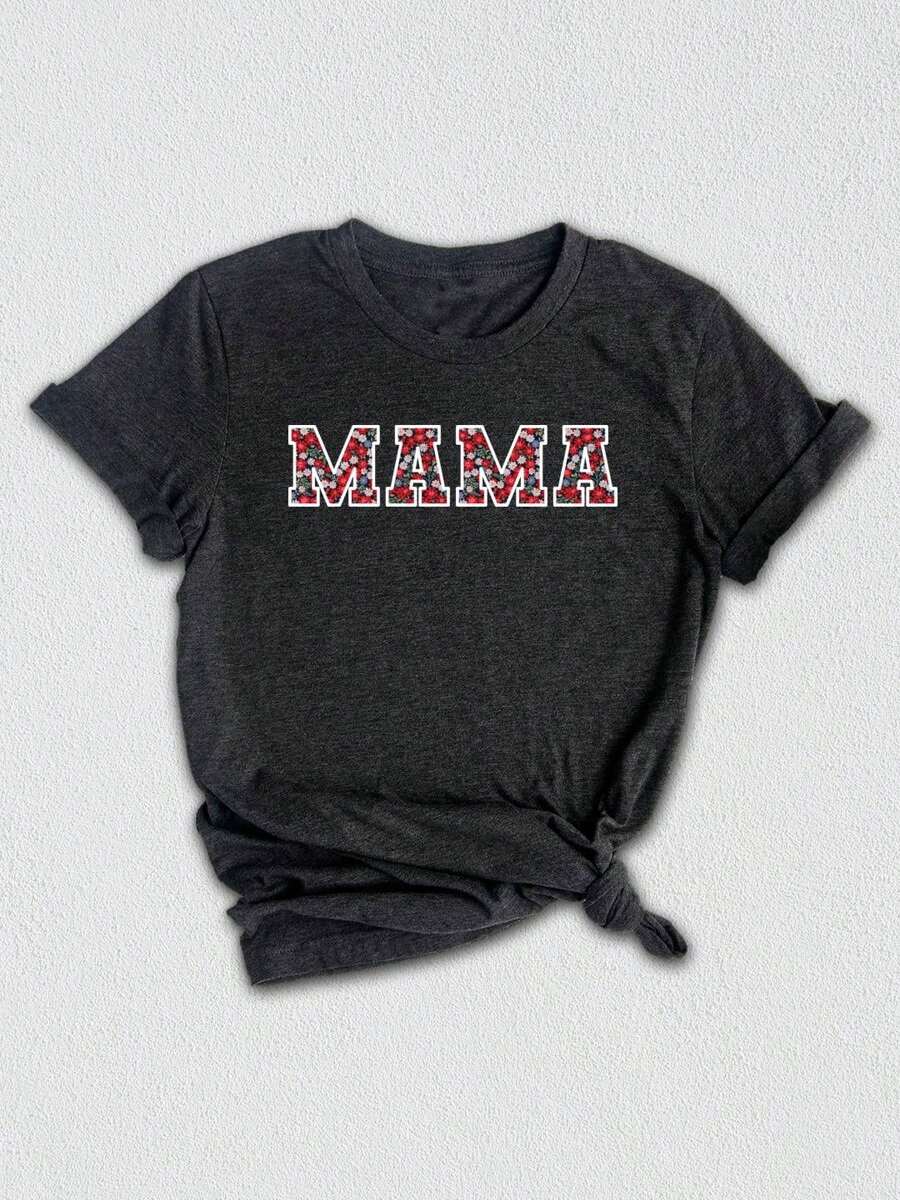 PINEHART Mama Shirt, Mother's Day Shirt, Mom Shirt, Mom Gift, Mothers Day Gift, New Mom Shirt, Floral Mama Shirt, Flowers Shirt, Floral Shirt