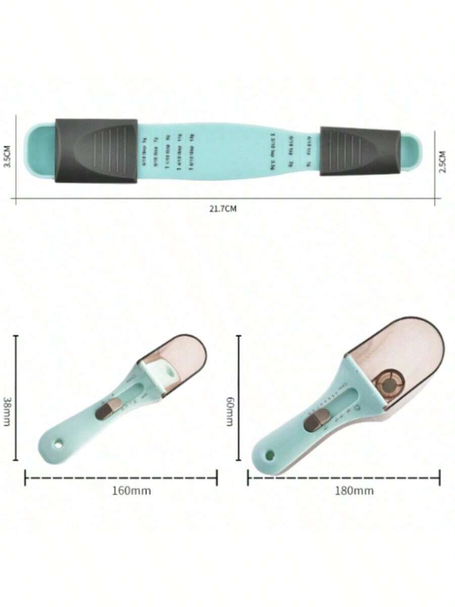 3 Pcs Adjustable Measuring Spoons Plastic Measuring Spoons Baking Kitchen Utensils Plastic Measuring Spoons Adjustable Measuring Spoons Set