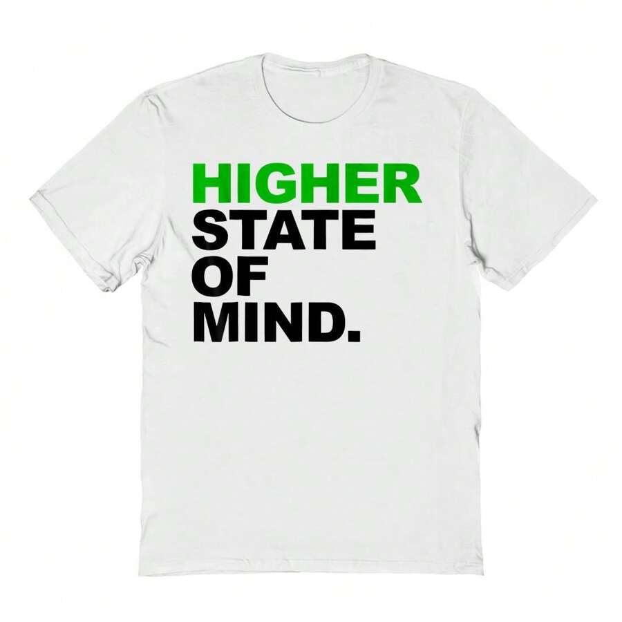 Nearly There Higher State Of Mind Graphic Cotton Unisex T-Shirt
