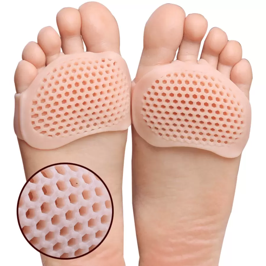 1 Par Conjunto Palmilha Silicone Para metatarso Alivio Dores Nos Pes Macio Confortavel