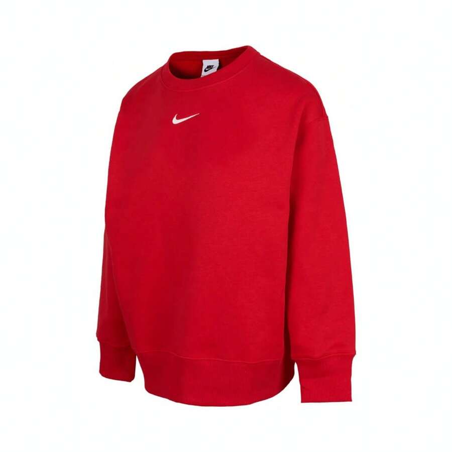 Women's 2025 NSW PHNX FLC OS LONG CRE Sweatshirt/Crewneck Pullover Knitted Hoodie FZ4271-657