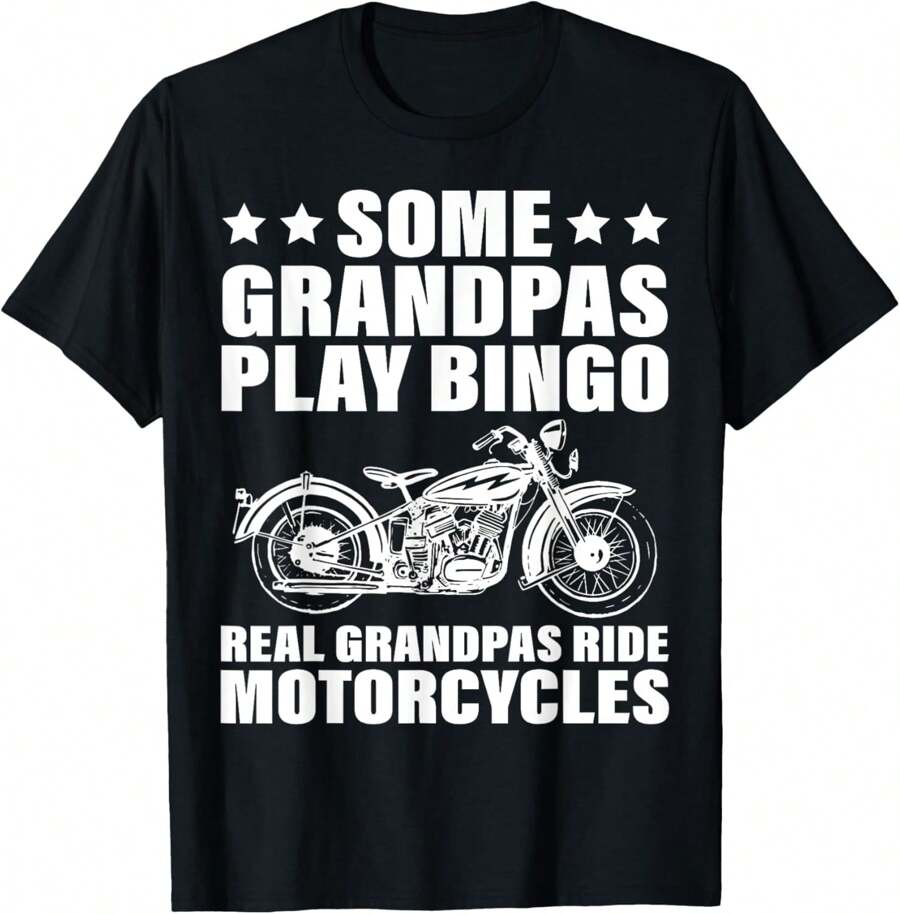 Motorcycle Grandpa Dad Motorcycle Lovers Riders T-Shirt