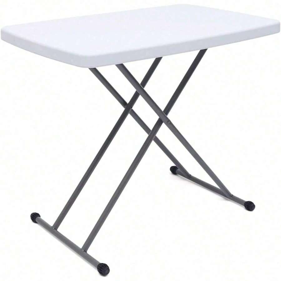 Square Folding Laptop Table Small Computer Desk, Adjustable Table Snack Desk Dining Laptop Tray Folding Laptop Table Personal Folding Table