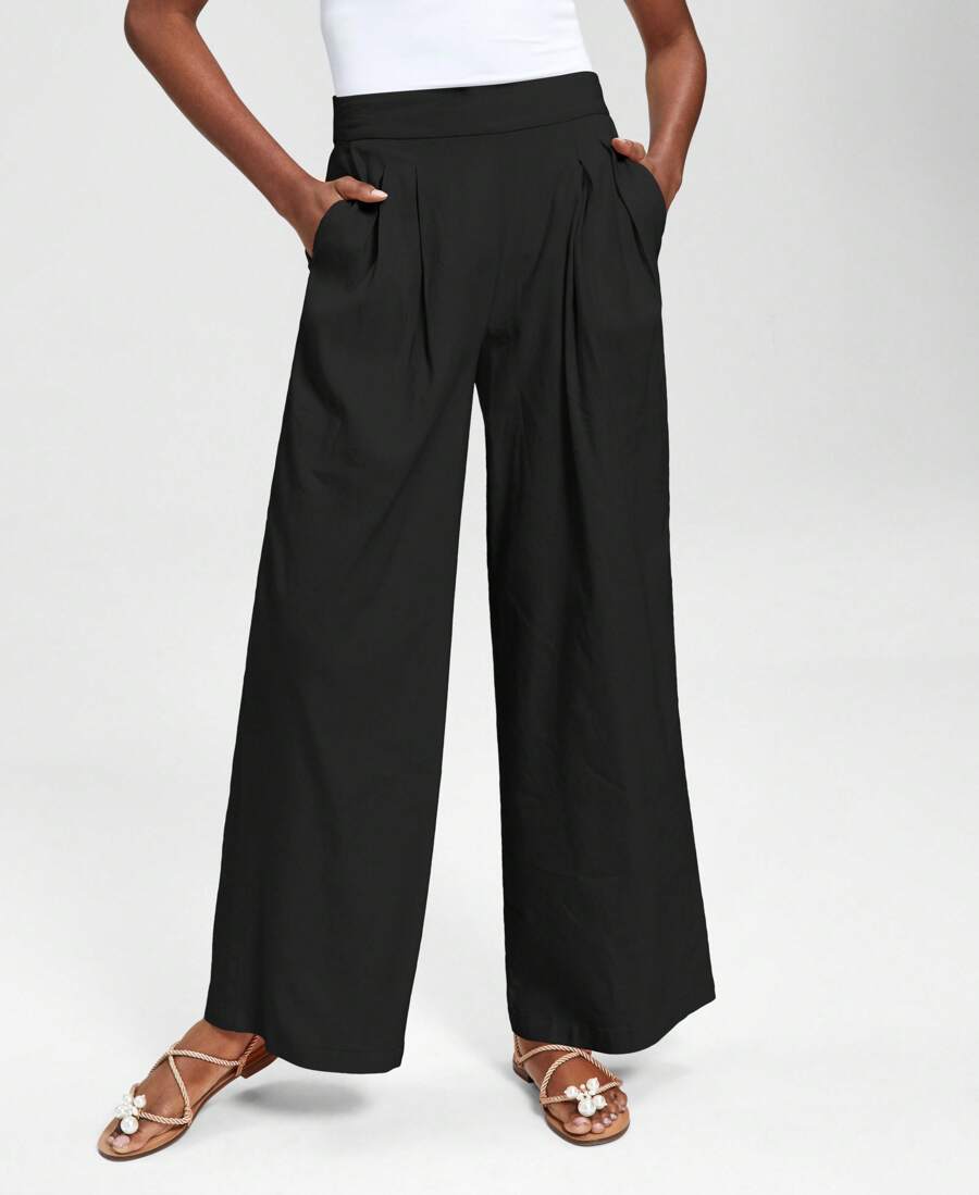 INC International Concepts High Rise Pull On Wide Leg Pants