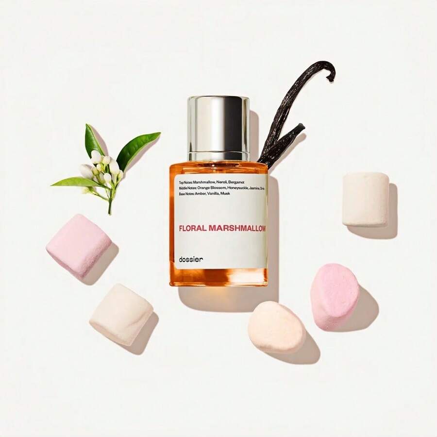 Dossier - Eau De Parfum - Floral Marshmallow - Inspired By By Kilian's Love,Don't Be Shy - Perfume Luxury - Pure Infused - Paraben-Free - Vegan - Feminine - For Women -Fragrance 1.7 Oz (Spray 50ml)