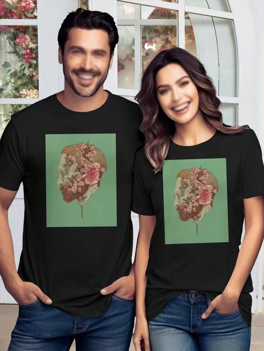 Lovers' Matching T-Shirts Vincent Women's Tee - Couple Shirts His Hers Tees Personalized Shirts