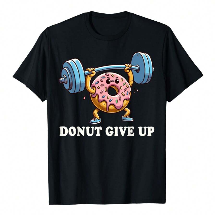 Weightlifting - Funny Fitness Workout Gym Donut Lover T-Shirt