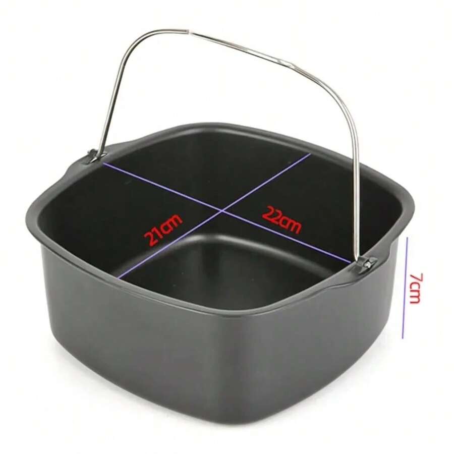Air Fryer Non-Stick Cake Baking Tray Basket For Baking Dish Pan Air Fryer Kitchen Airfryer Accessories Baking Basket