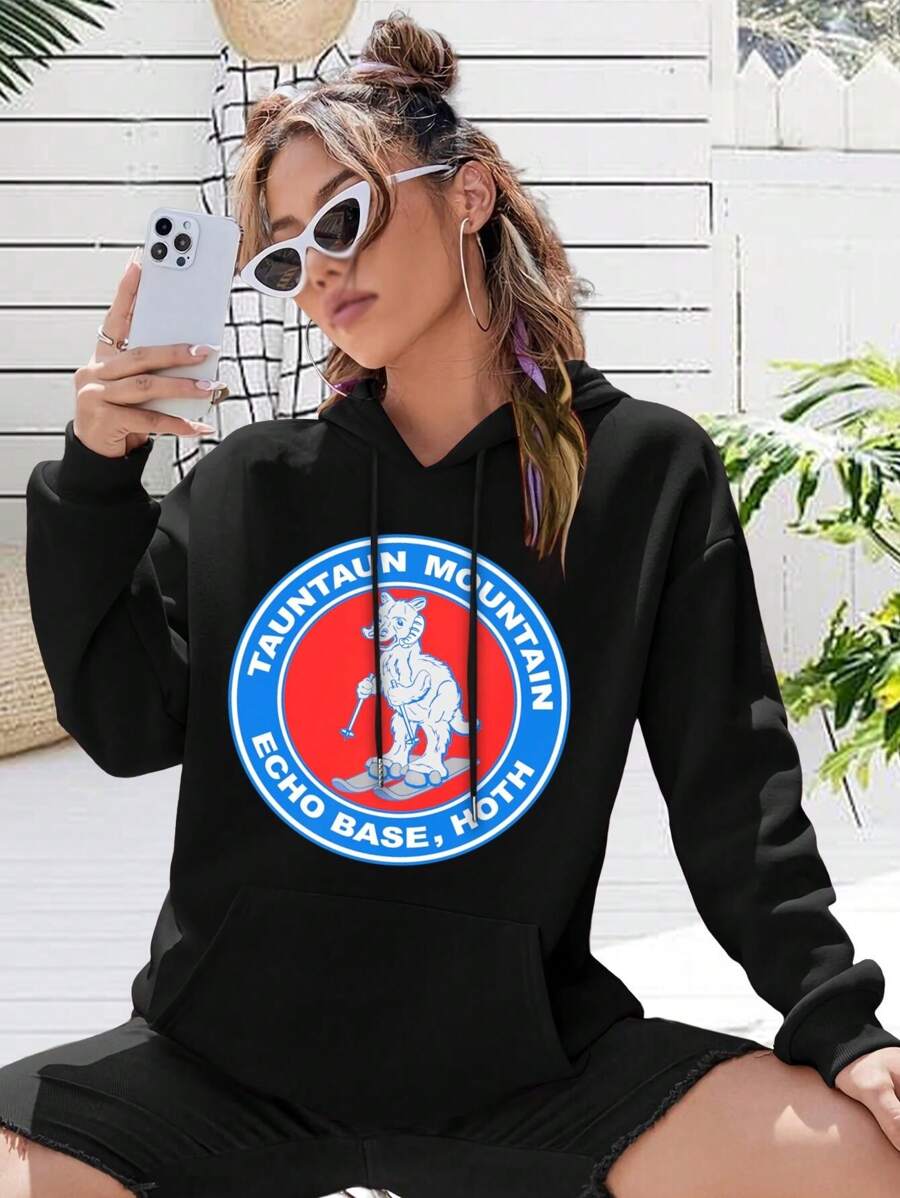 Tauntaun Mountain Resort Big Size Women Hoodie Sweatwomen Hoodies California Christmas Vacation Winter Sports Surfing