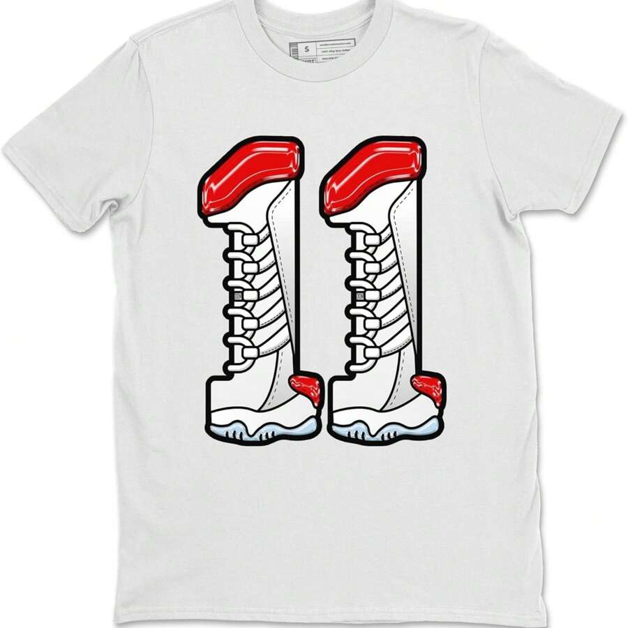 Graphic Tees Number 11 Design Printed 11 Cherry Sneaker Matching T-Shirt