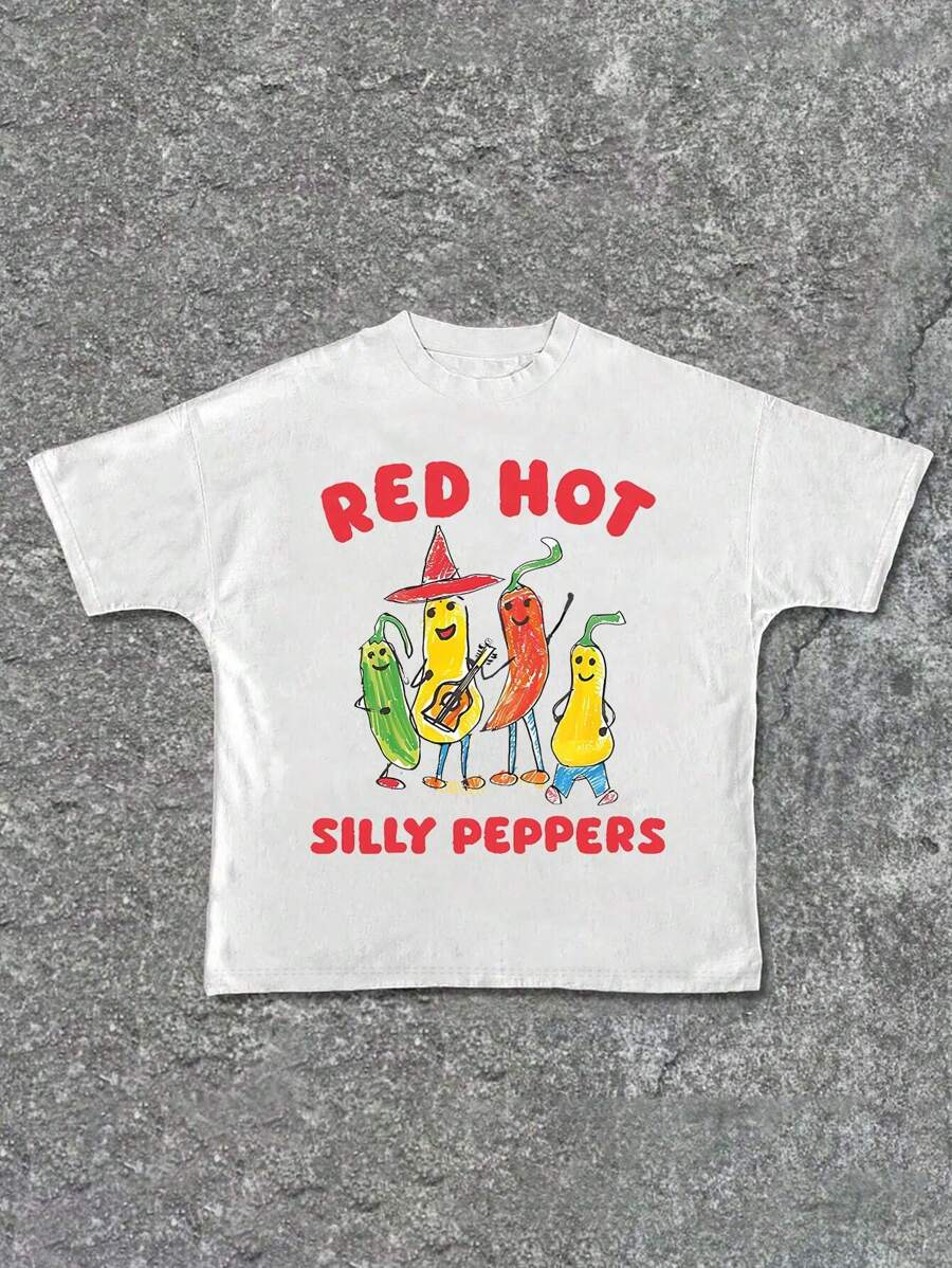 Camisetas gráficas de mujer con cuello redondo, mangas cortas y estampado de letras, para el verano