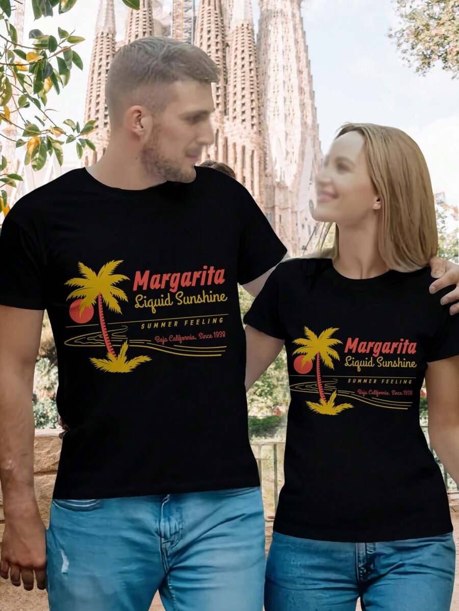 Valentine's Day Margarita T-Shirt - Liquid Sunshine Tequila Beach Summer Drink