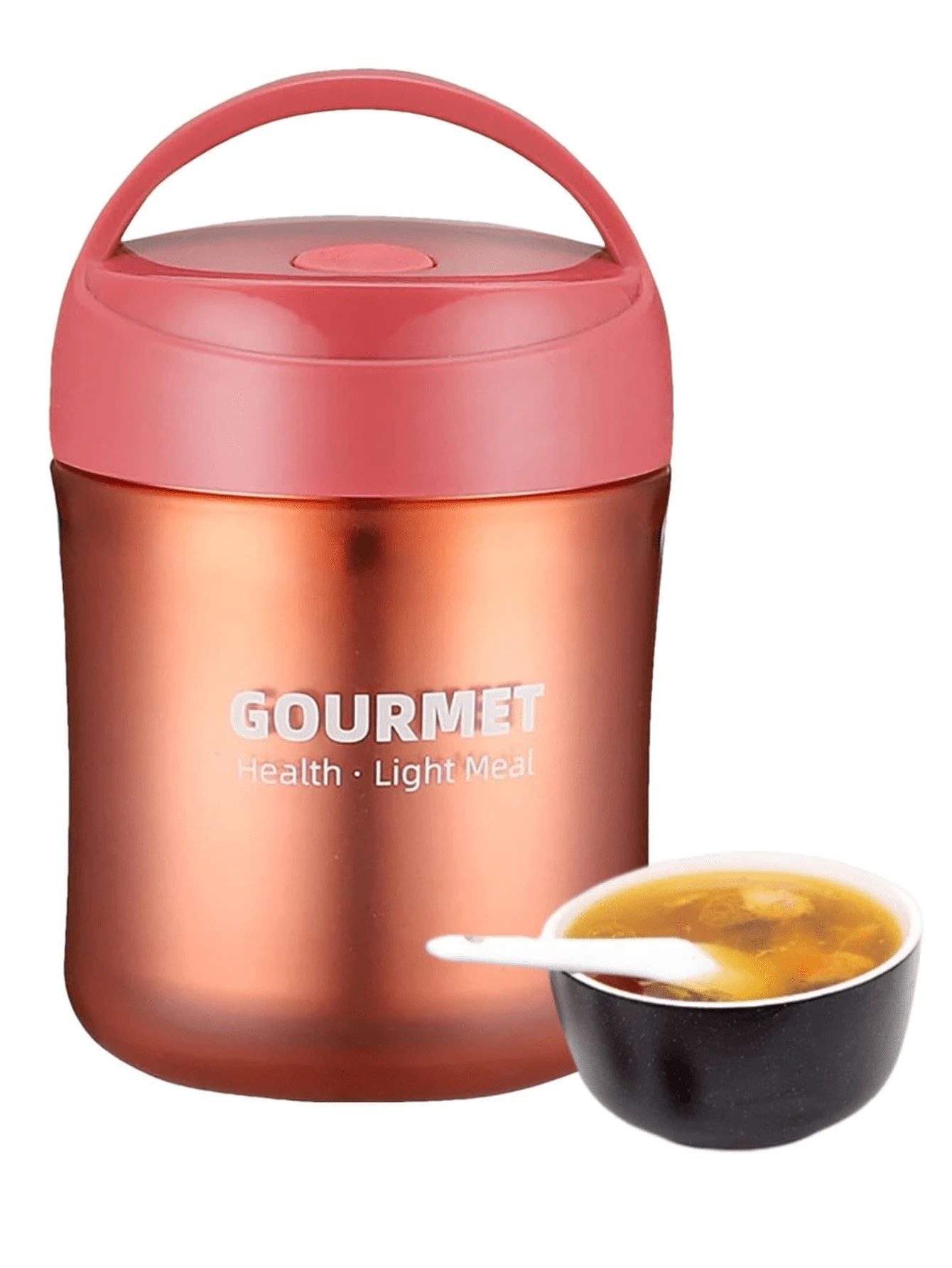 Lonchera Termo Contenedor liquidos sopa, café, agua aislado y seguro acero inoxidable para todo tipo de alimentos