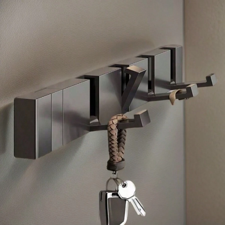 Drilled Invisible Hooks That Can Be Hung On The Wall Of The Bathroom. It Can Also Be Used As A Hanger After Entering The Door, Suitable For Placing On The Entrance Porch, And Can Also Be Used As A Folding Coat Hook In The Bedroom.