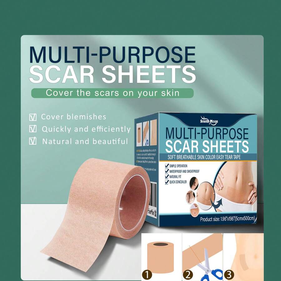 1 boîte (1 pièce) Correcteur de teint de peau quotidien, patch couvrant les cicatrices respirable et imperméable