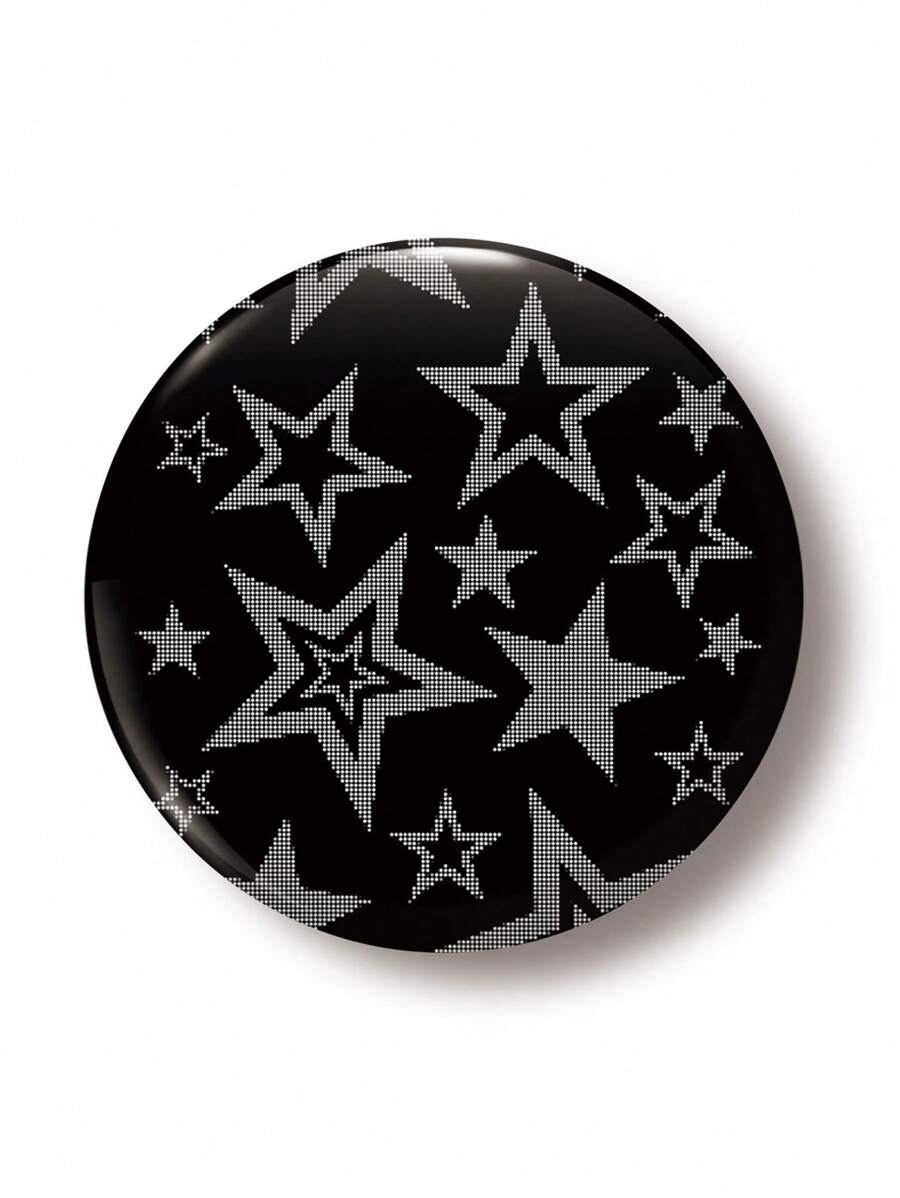 1 pieza Broche de imperdible con diseño de estrella de 4,4 cm/1,73 pulgadas, estilo Y2K, ideal para sujetar en ropa, bolsos, mochilas, regalo divertido para amigos y familia