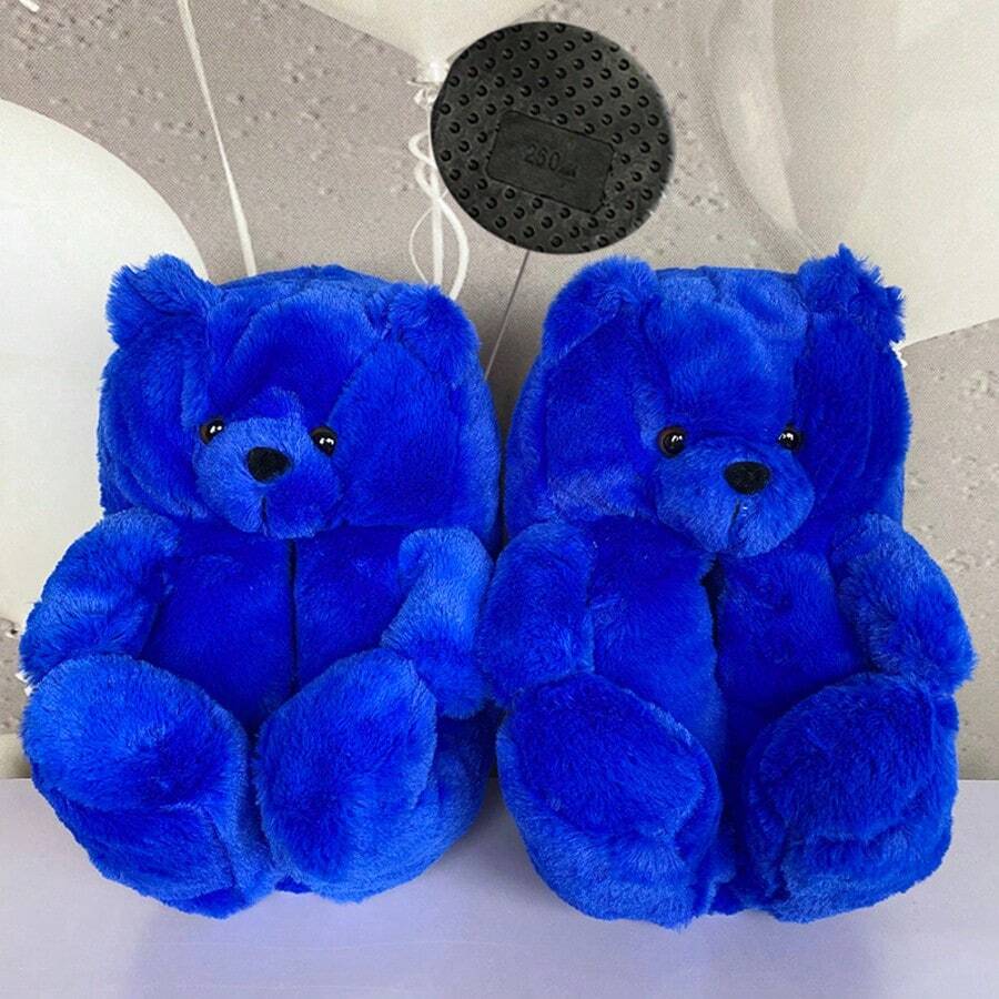 Waterproof And Thick-Soled Bear For Women Slippers And Plush Cotton Shoes Footwear Walking Comfort Slippers Girl Walking Shoes Flipflop Tsinelas