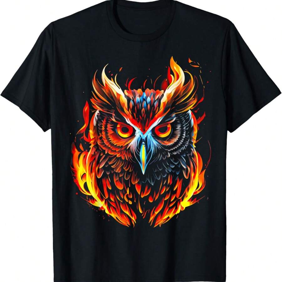Owl Colorful Bird Art Owl Graphic Animal Owls Owl T-Shirt